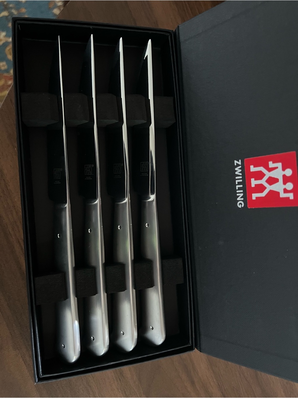ZWILLING J.A. Henckels Stainless Steel Silver Steak Knife Set